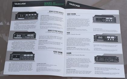 various-Yamaha & Tascam 80s promo material